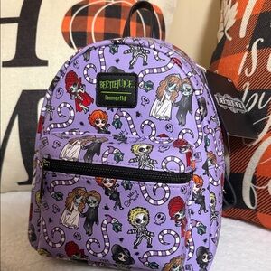 Loungefly Purple Beetlejuice Character Backpack